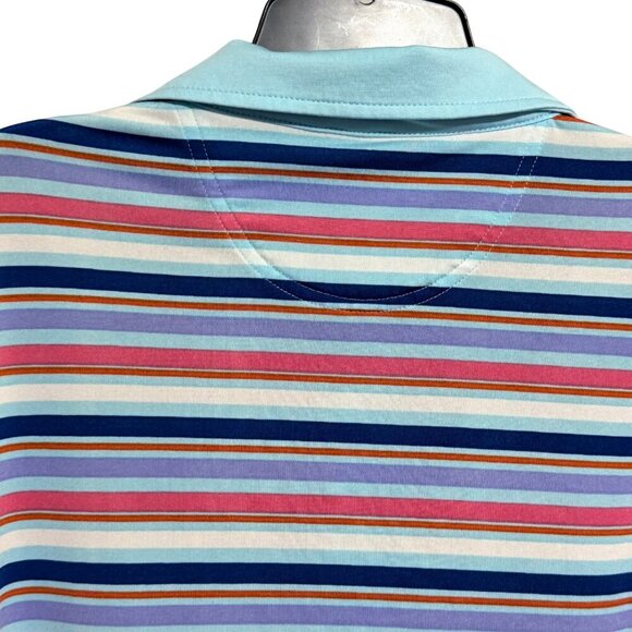 TailorByrd‎ Mens Striped Golf Polo - Size Medium - Picture 5 of 5